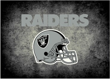 Imperial NFL Las Vegas Raiders  Distressed Rug